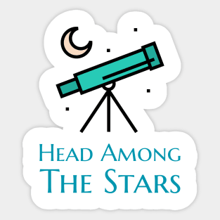 Head Among the Stars Sticker